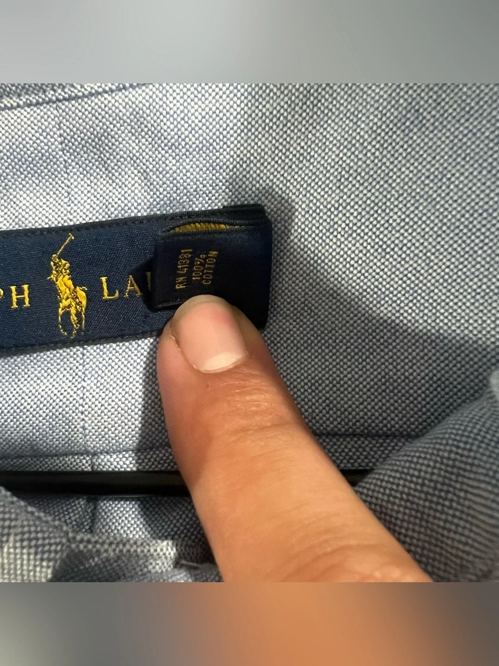 Polo Ralph Lauren Oxford Short Sleeve Button Down Shirt Mens XXL Blue